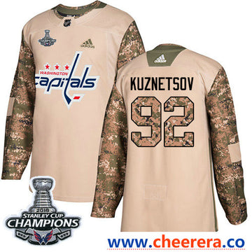 Adidas Evgeny Kuznetsov Washington Capitals camo Authentic jersey