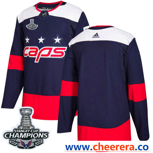 Adidas Blank Washington Capitals navy Stadium Series jersey