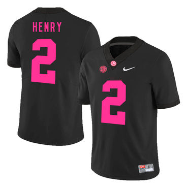 Derrick Henry Alabama Crimson Tide black jersey