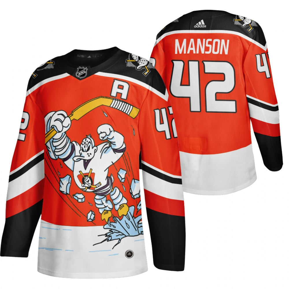 Josh Manson Anaheim Ducks red Reverse Retro jersey