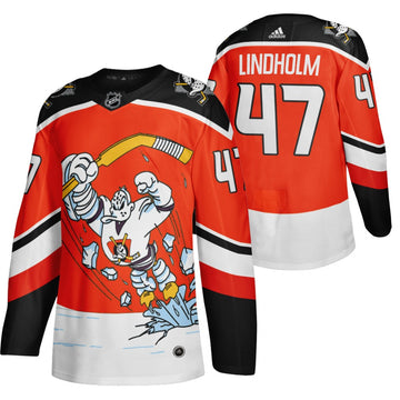 Hampus Lindholm Anaheim Ducks red Reverse Retro jersey