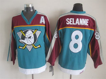 Teemu Selanne Anaheim Ducks blue Throwback jersey