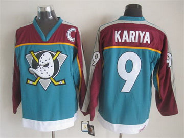 Paul Kariya Anaheim Ducks blue Throwback jersey