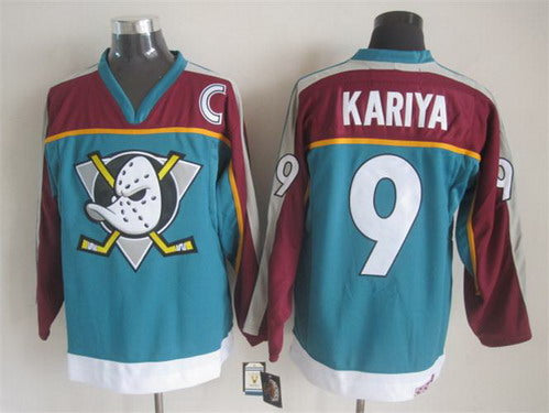 Paul Kariya Anaheim Ducks blue Throwback jersey