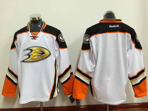 Custom Anaheim Ducks white Third jersey