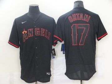 Shohei Ohtani Los Angeles Angels black jersey