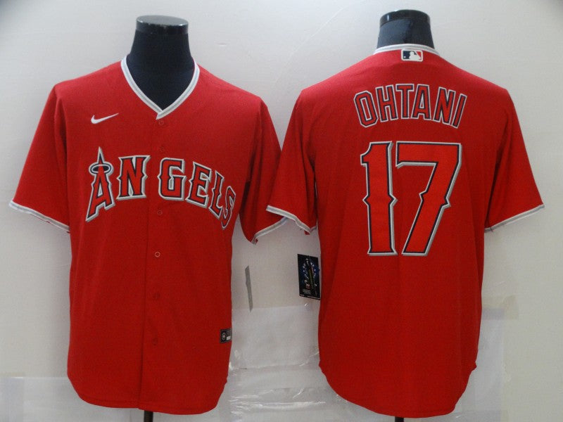 Shohei Ohtani Los Angeles Angels red jersey
