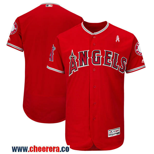 Custom Los Angeles Angels red jersey