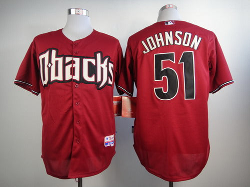 MLB Randy Johnson Arizona Diamondbacks red jersey