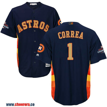 Carlos Correa Houston Astros navy jersey