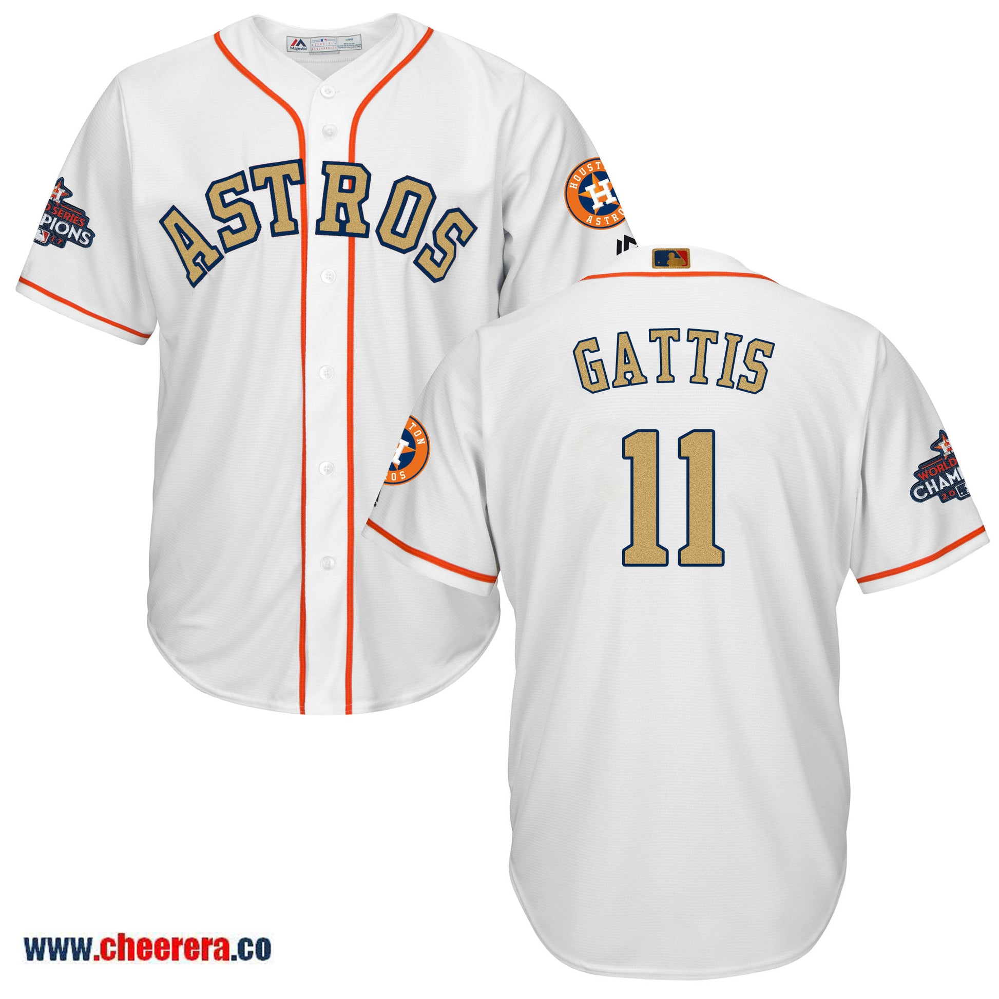 Evan Gattis Houston Astros white jersey