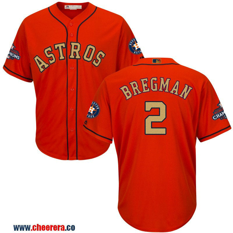 Alex Bregman Houston Astros orange jersey