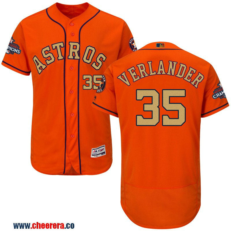 Justin Verlander Houston Astros orange jersey