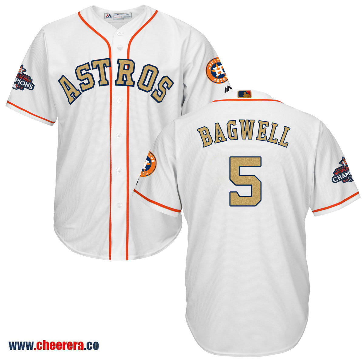 Jeff Bagwell Houston Astros white jersey