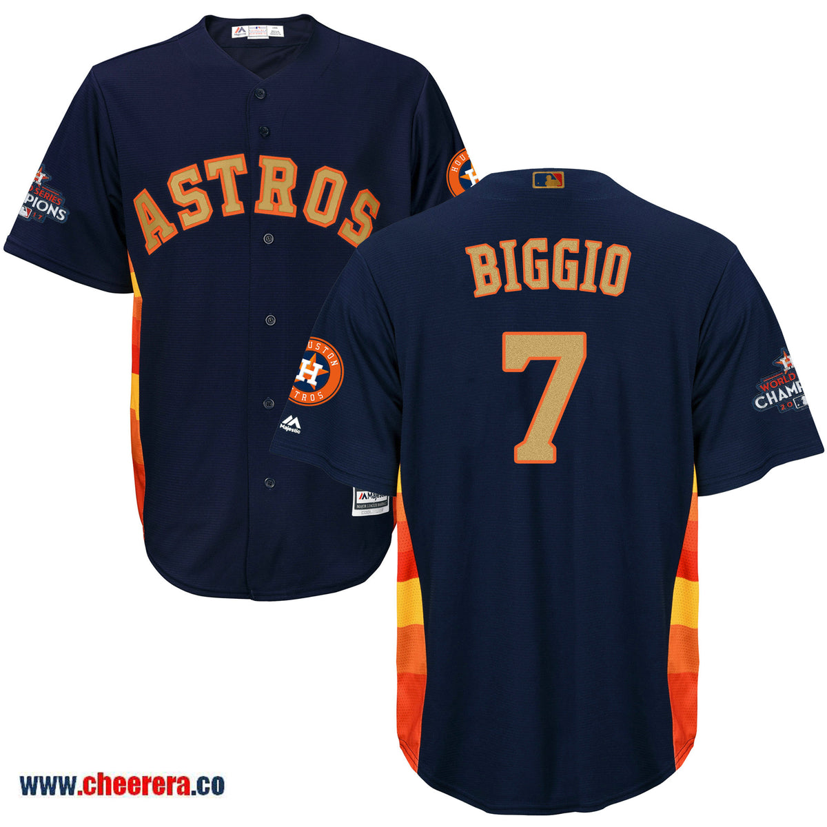 Craig Biggio Houston Astros navy jersey