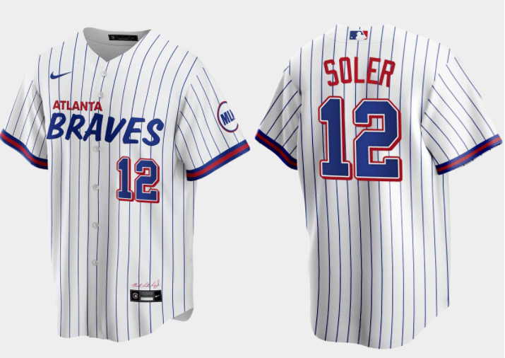 Jorge Soler Atlanta Braves white City Connect jersey