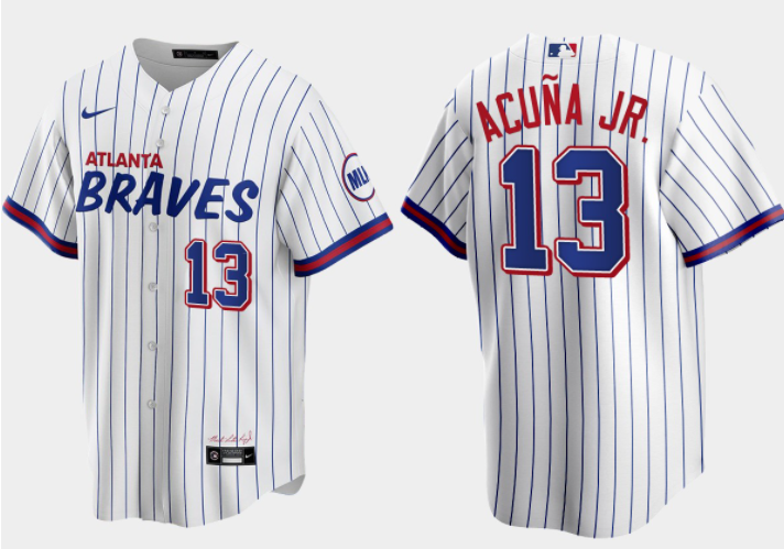 Ronald Acuna Jr Atlanta Braves white City Connect jersey