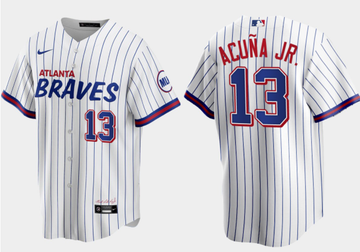 Ronald Acuna Jr Atlanta Braves white City Connect jersey