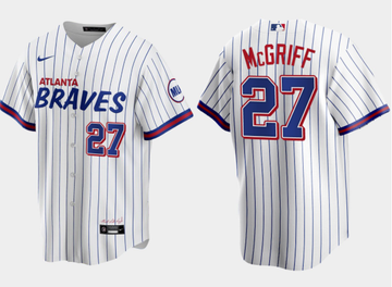 Fred McGriff Atlanta Braves white City Connect jersey
