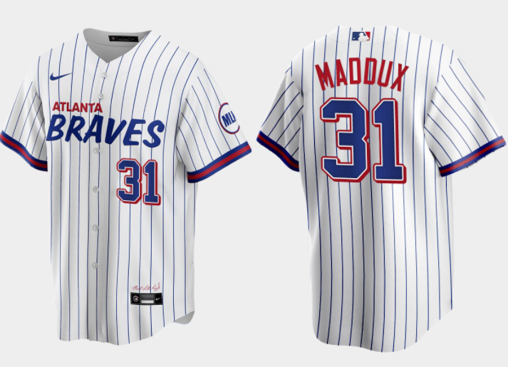 Greg Maddux Atlanta Braves white City Connect jersey