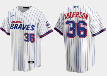 Ian Anderson Atlanta Braves white City Connect jersey