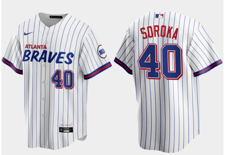 Mike Soroka Atlanta Braves white City Connect jersey