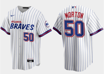 Charlie Morton Atlanta Braves white City Connect jersey