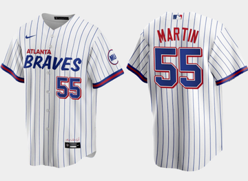 Chris Martin Atlanta Braves white City Connect jersey
