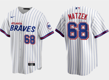 Tyler Matzek Atlanta Braves white City Connect jersey