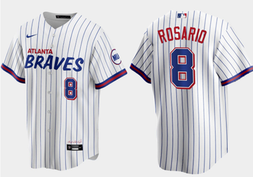 Eddie Rosario Atlanta Braves white City Connect jersey