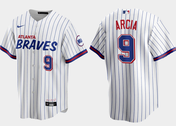 Orlando Arcia Atlanta Braves white City Connect jersey