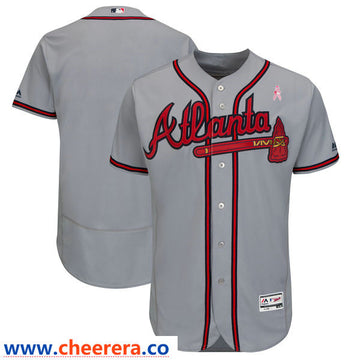 Custom Atlanta Braves gray jersey