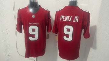 Michael Penix Jr Atlanta Falcons red Vapor jersey