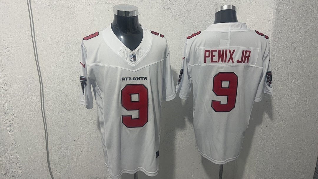 Michael Penix Jr Atlanta Falcons white Vapor jersey