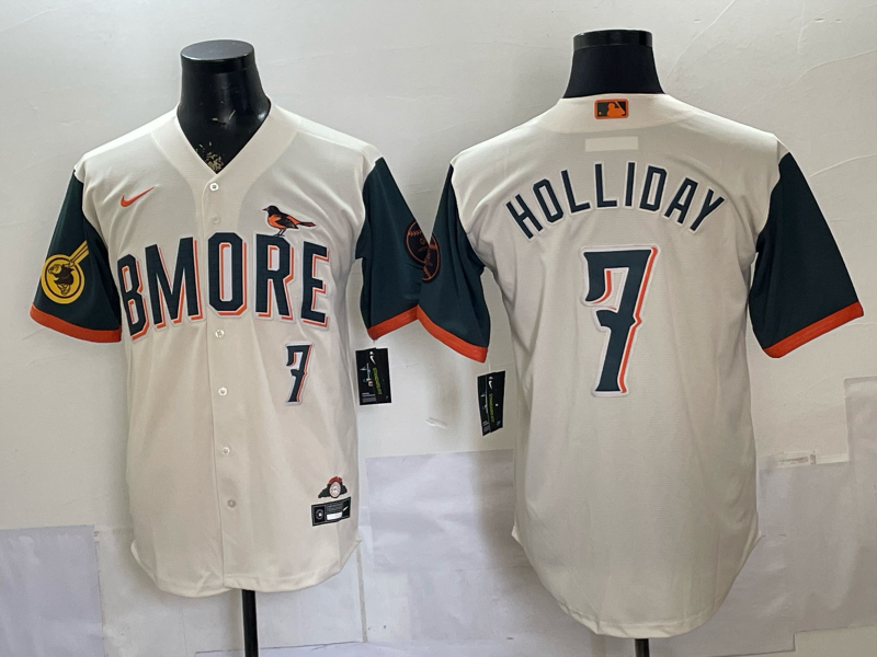 Jackson Holliday Natural Baltimore Orioles City Connect jersey