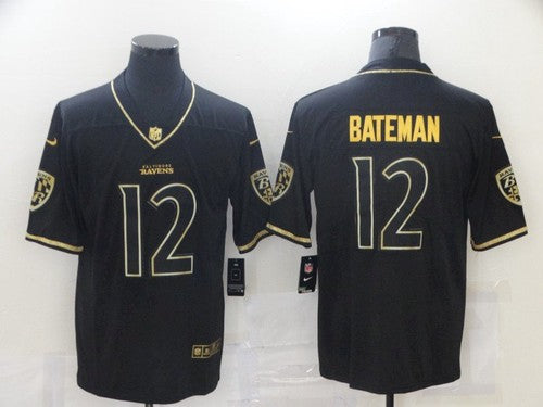Rashod Bateman Baltimore Ravens black jersey