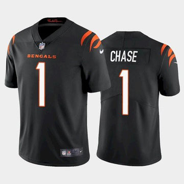 Chase Cincinnati Bengals black Vapor jersey