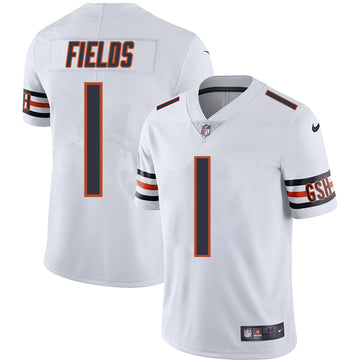 Justin Fields Chicago Bears white Vapor jersey