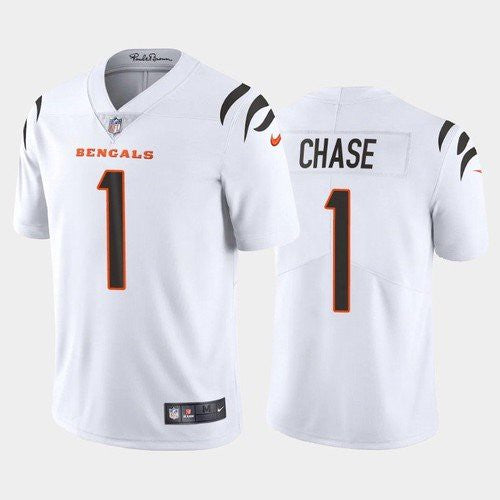 Ja'Marr Chase Cincinnati Bengals white Vapor jersey