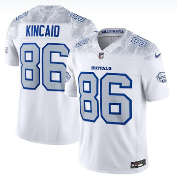 Dalton Kincaid Buffalo Bills white Vapor jersey