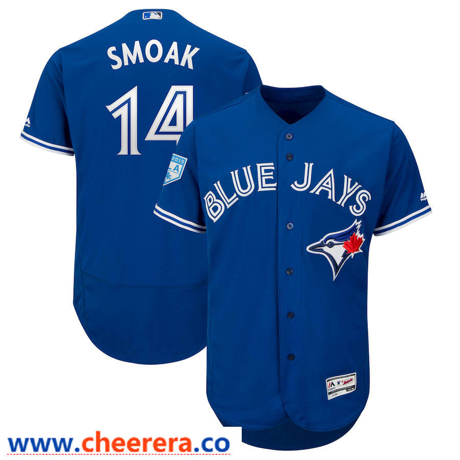 Justin Smoak Toronto Blue Jays royal jersey