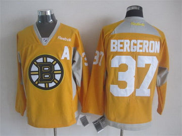 Patrice Bergeron Boston Bruins orange jersey