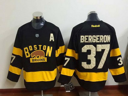Patrice Bergeron Reebok Boston Bruins black Winter Classic jersey