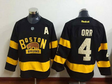 Bobby Orr Reebok Boston Bruins black Winter Classic jersey