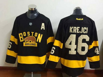 David Krejci Reebok Boston Bruins black Winter Classic jersey