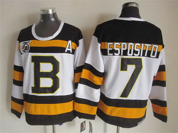 Phil Esposito Boston Bruins white Throwback jersey
