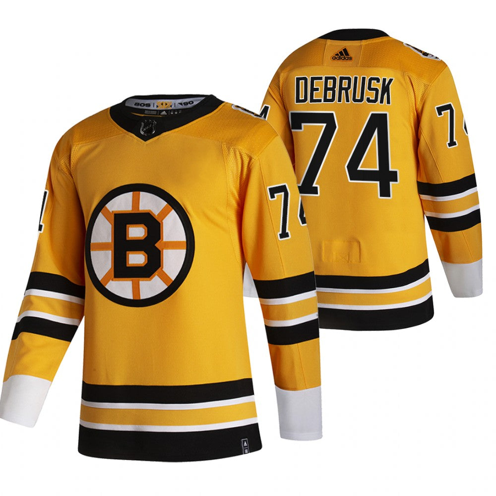 Jake DeBrusk Boston Bruins yellow Reverse Retro jersey