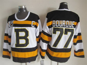 Ray Bourque Boston Bruins white Throwback jersey