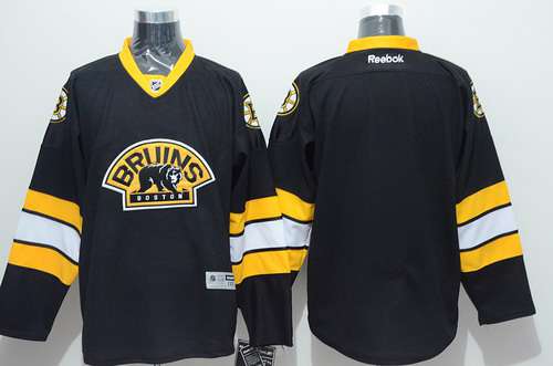Custom Boston Bruins black Third jersey