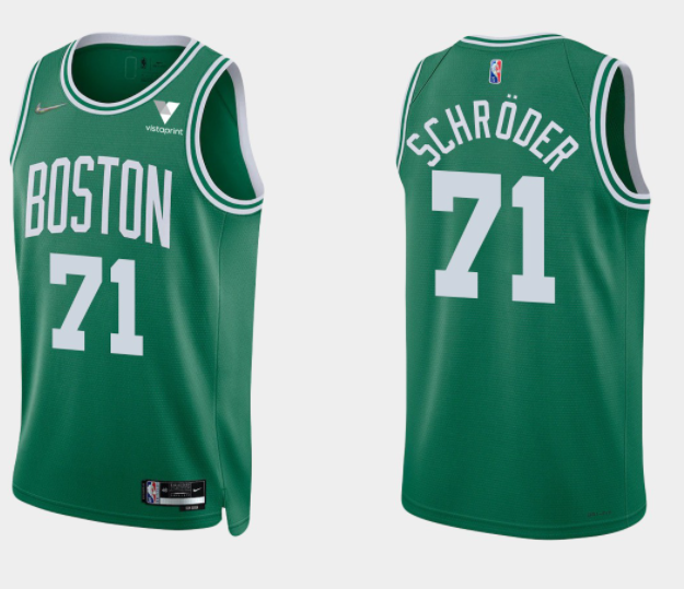 Dennis Schroder Boston Celtics green Authentic jersey